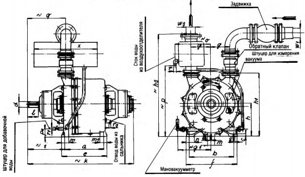 Схема включения насоса в систему трубопровода